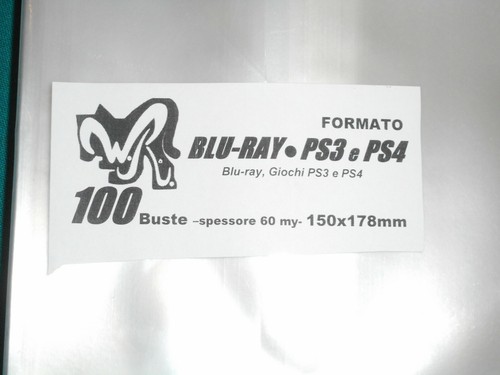 100 buste blu ray ps3 - "blu-ray,